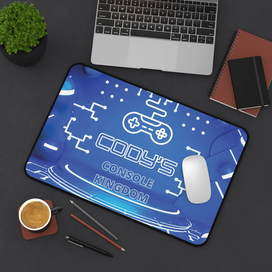 Personalized Console Kingdom Gaming Mat - Personalized Console Kingdom Desk Mat Small