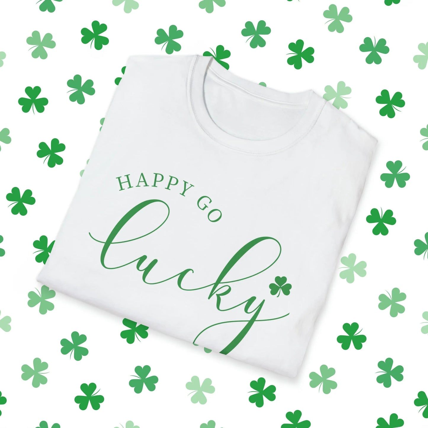 Happy Go Lucky St. Patrick's Day Rainbow T-Shirt - Happy Go Lucky St. Patrick's Day Shirt