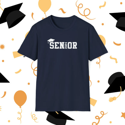 Senior 2024 Tshirt - Senior Class of 2024 Tshirt - Senior 2024 T Shirt Navy