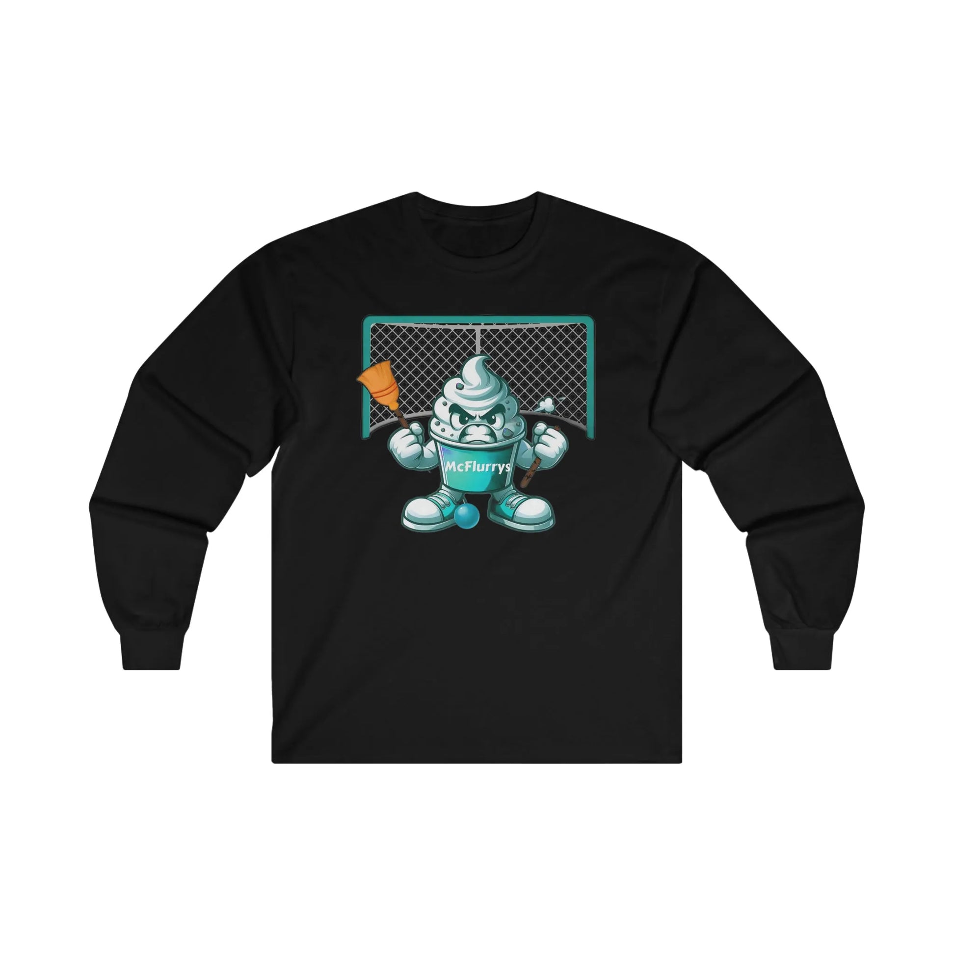 McFlurry's Broom Ball Team Ultra Cotton Long Sleeve Tee