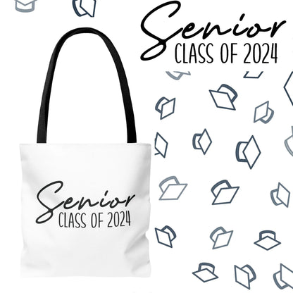 Senior Class of 2024 Tote Bag - Class of 2024 Tote Bag - Senior 2024 Tote Bag white