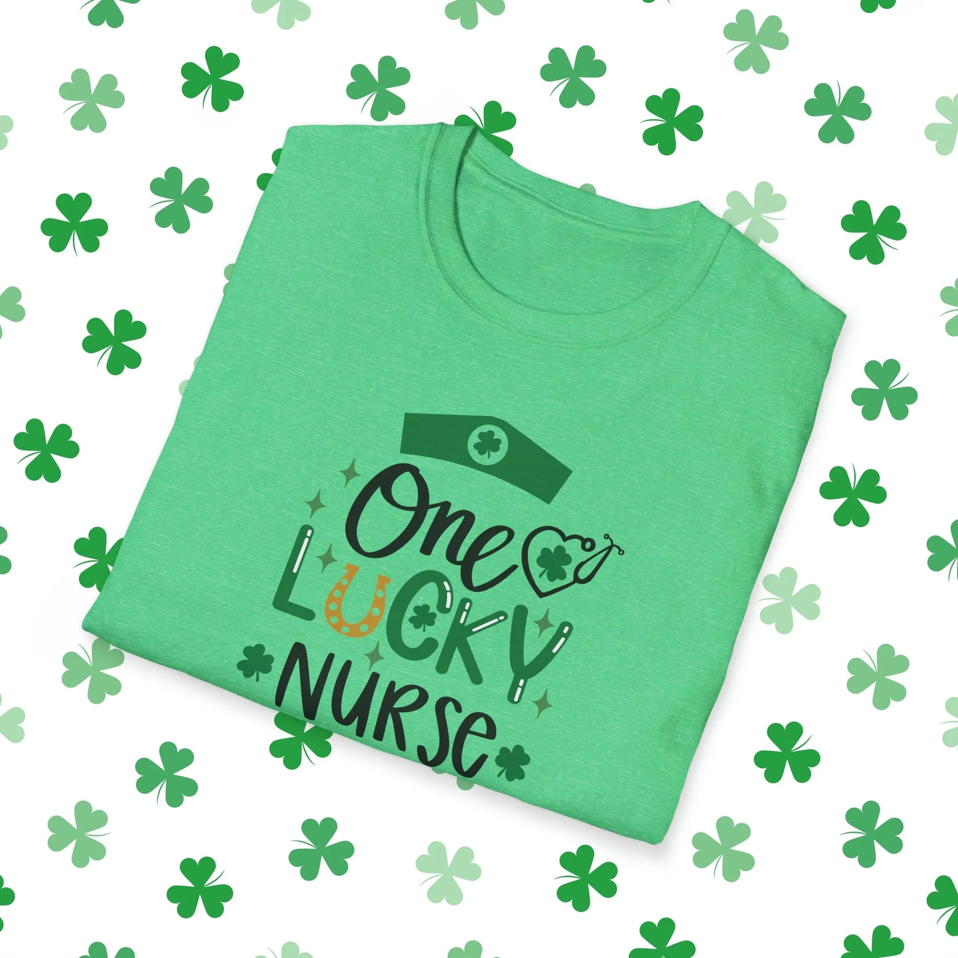 One Lucky Nurse St. Patrick's Day T-Shirt - Comfort & Charm - One Lucky Nurse Shirt