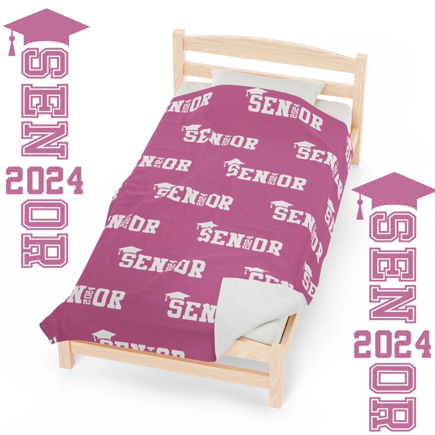 Class of 2024 Celebration Throw Blanket: Personalized, Cozy, and Stylish - Senior 2024 Personalized Throw Blanket PinkClass of 2024 Celebration Throw Blanket: Personalized, Cozy, and Stylish - Senior 2024 Personalized Throw Blanket Pink