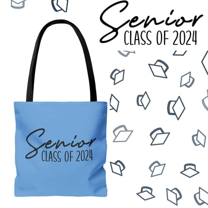 Senior Class of 2024 Tote Bag - Class of 2024 Tote Bag - Senior 2024 Tote Bag light blue