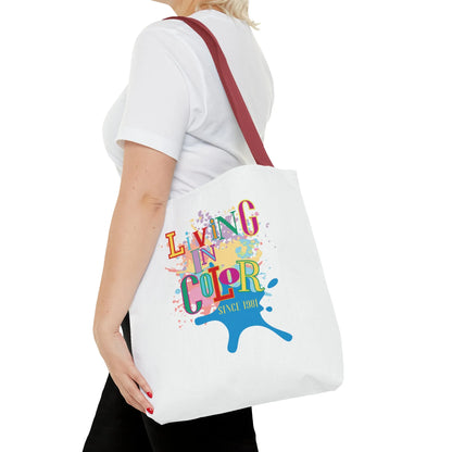 Living In Color 90s Throwback Tote Bag - Living In Color Since Custom Birth Year Retro Tote - Retro In Living Color 90s Inspired Tote Bag