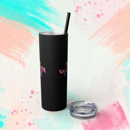 Main Character Energy Skinny Tumbler with Straw, 20oz - Vibrant Skinny Tumbler