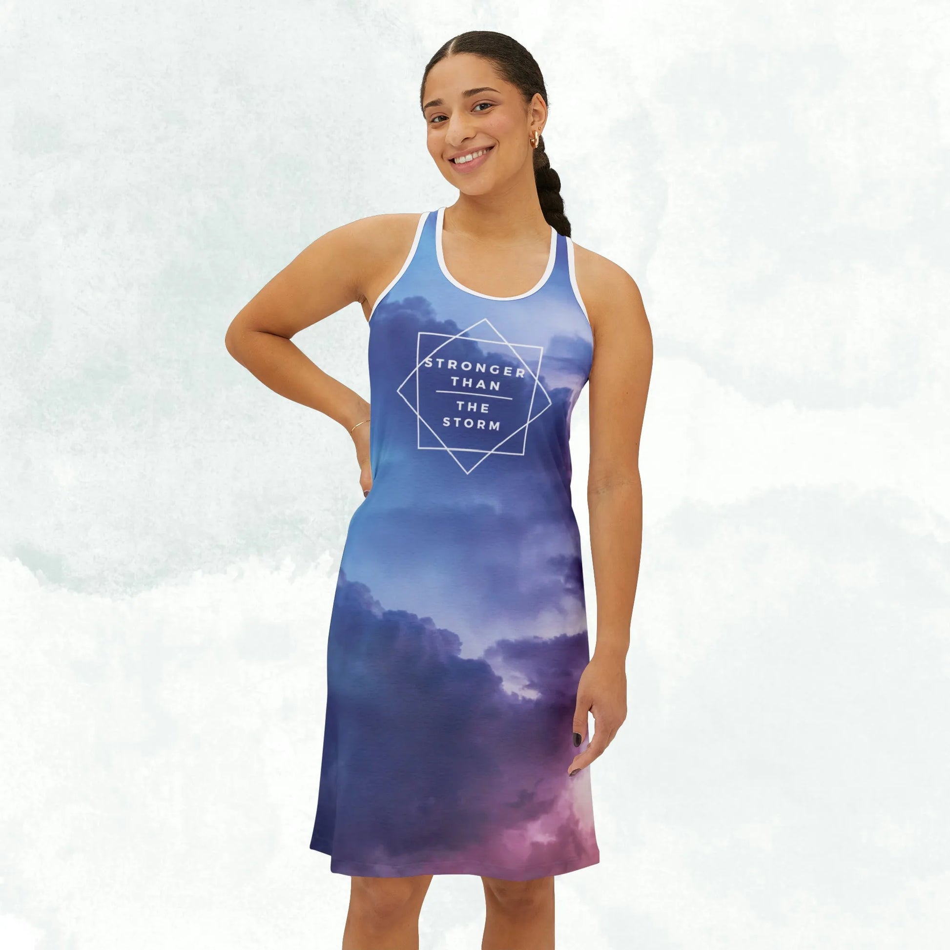 Stronger Than The Storm Racerback Dress Front 