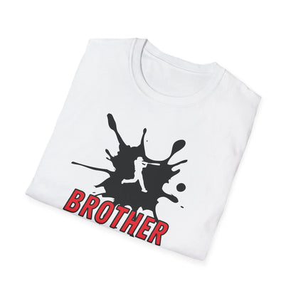 Custom Baseball Brother Shirt - Baseball Brother Player Number Soft-Style T-Shirt - Personalized Baseball Brother Shirt
