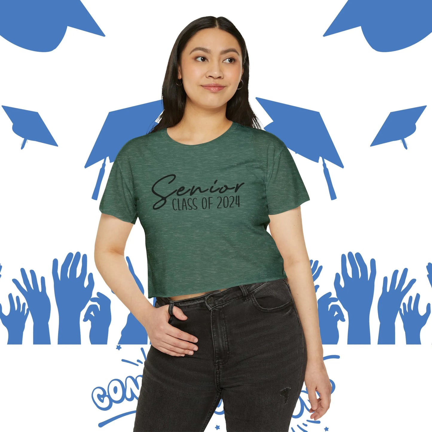 Senior Class of 2024 Crop Top - Senior Year Crop Top - Class of 2024 Crop Top - Graduation Crop Top - Graduation Year Crop Top - Personalize It Toledo