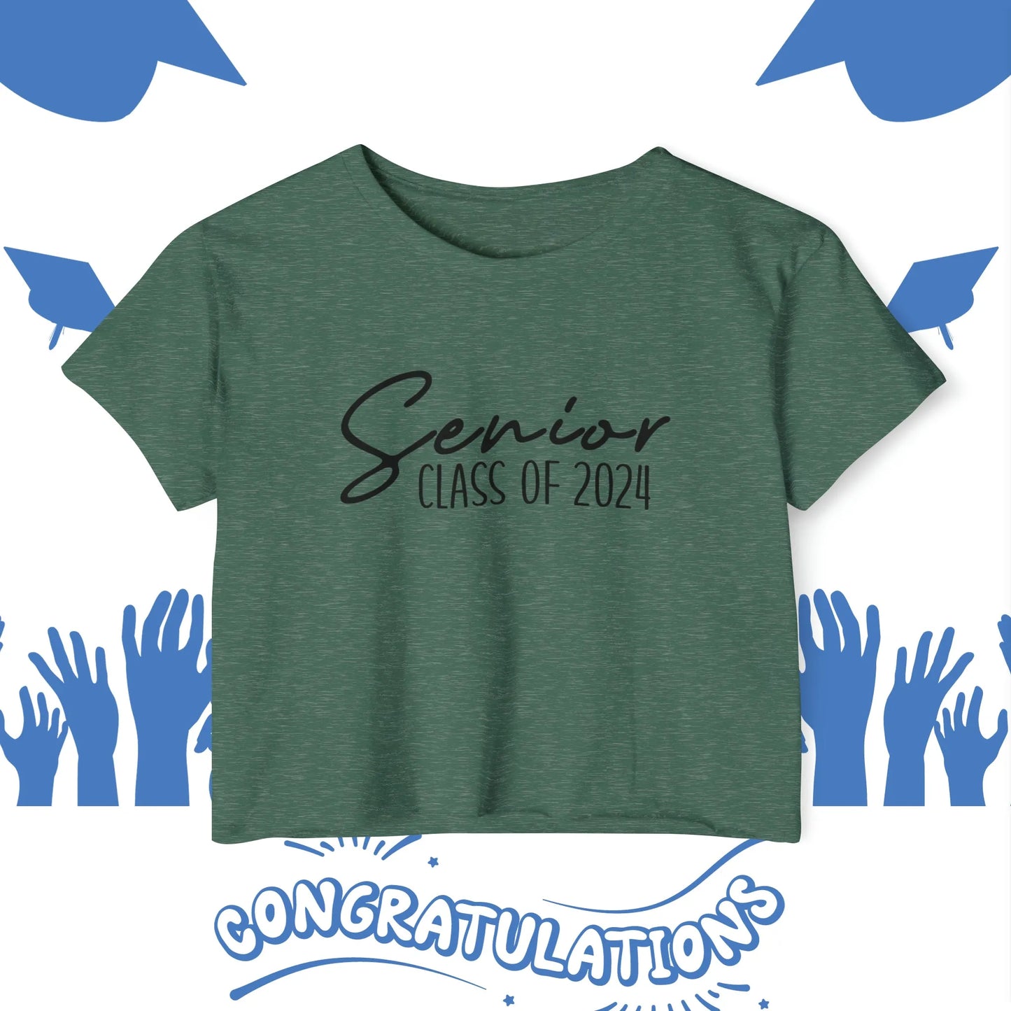 Senior Class of 2024 Crop Top - Senior Year Crop Top - Class of 2024 Crop Top - Graduation Crop Top - Graduation Year Crop Top - Personalize It Toledo