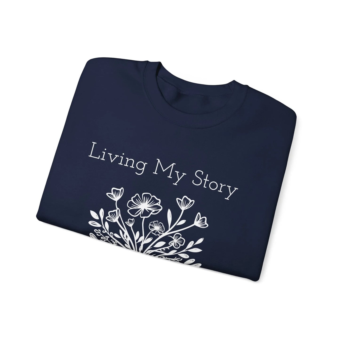 Living My Story: Stay Out Of My Chapters Crewneck Sweatshirt - Living My Story Sweatshirt - Graphic Crewneck Sweatshirt