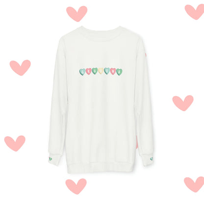 Personalized Little Sweethearts Valentine's Day Crewneck Sweatshirt - Grandma's Little Sweetheart Sweatshirt