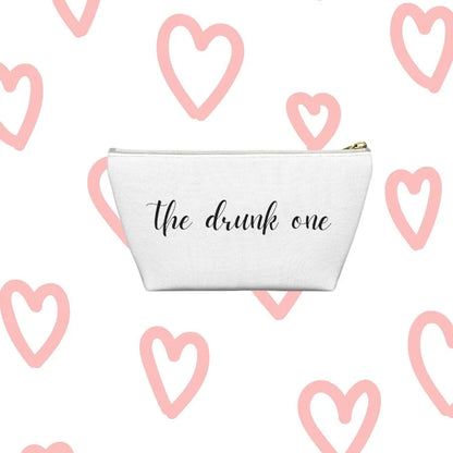 Bride Squad Bachelorette Party T-Bottom Pouches The Drunk One White Zipper