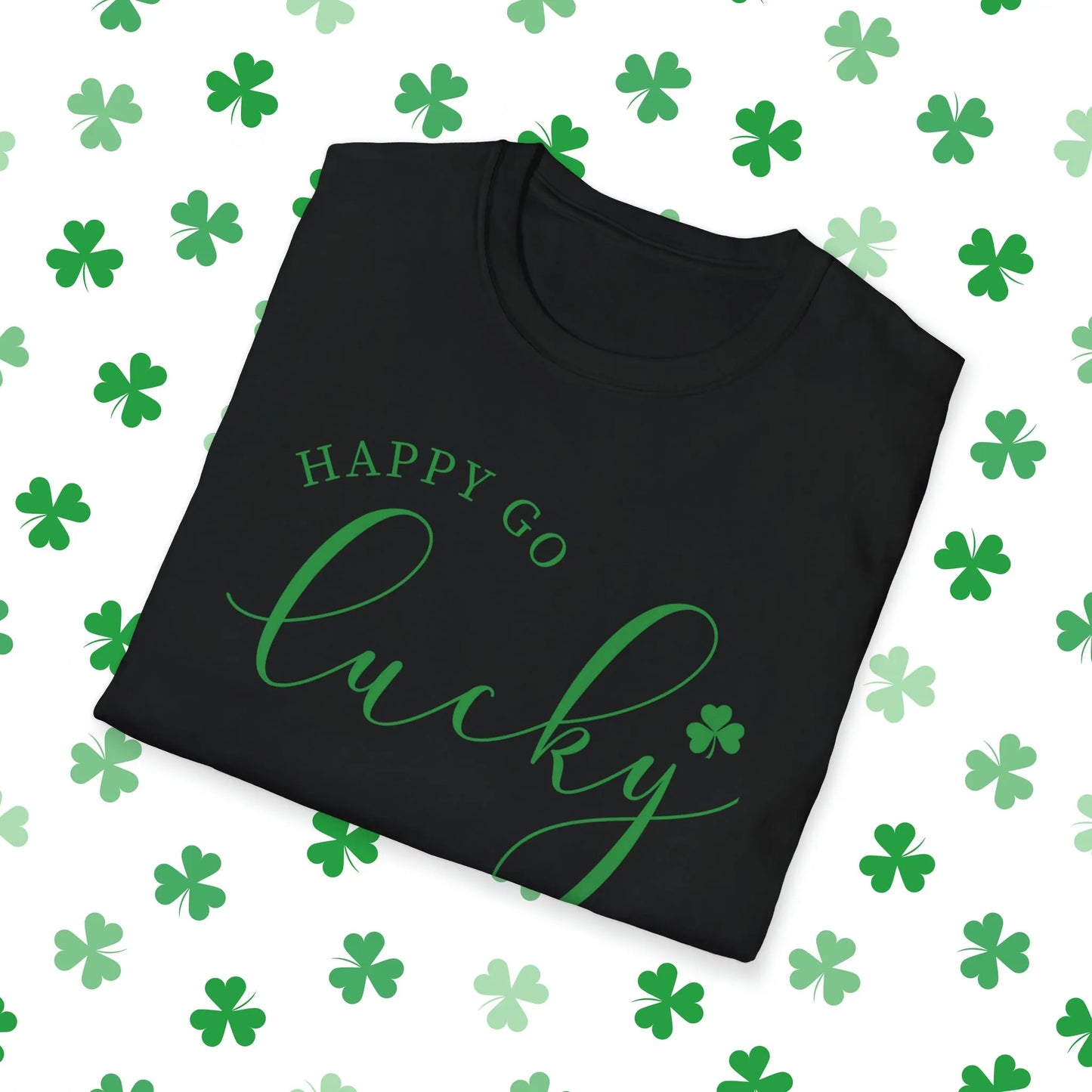 Happy Go Lucky St. Patrick's Day Rainbow T-Shirt - Happy Go Lucky St. Patrick's Day Shirt