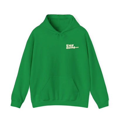 It's A Good Day To Keep Going Hoodie Yellow Green Front