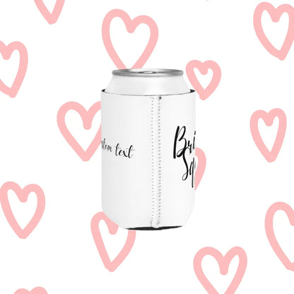 Bride Squad Bachelorette Party Can Cooler Sleeve Side View 2