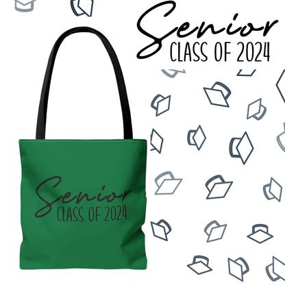 Senior Class of 2024 Tote Bag - Class of 2024 Tote Bag - Senior 2024 Tote Bag green
