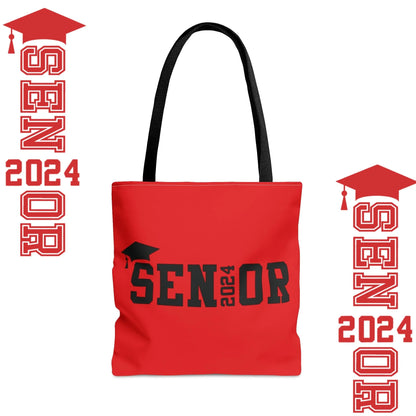 Senior 2024 Tote Bag - Class of 2024 Tote Bag - Senior Cass of 2024 Tote Bag red