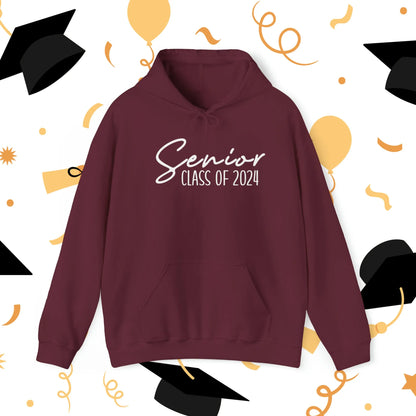 Senior Class of 2024 Unisex Heavy Blend Hooded Sweatshirt  Maroon