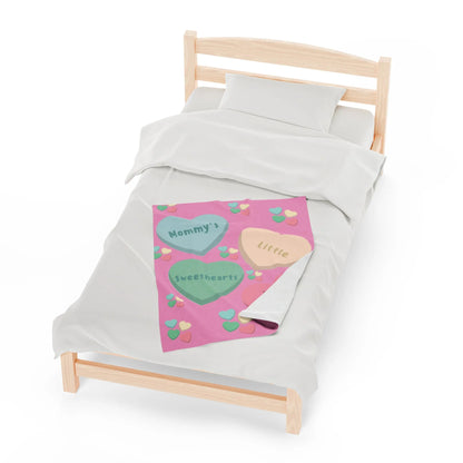 Mommy's Little Sweethearts Valentine's Day Blanket - Personalized Mommy's Little Sweethearts Blanket small