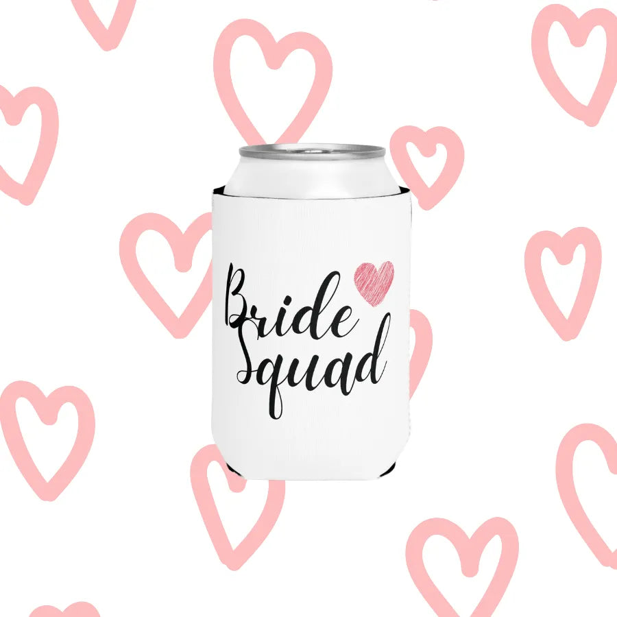 Bride Squad Bachelorette Party Can Cooler Sleeve Front