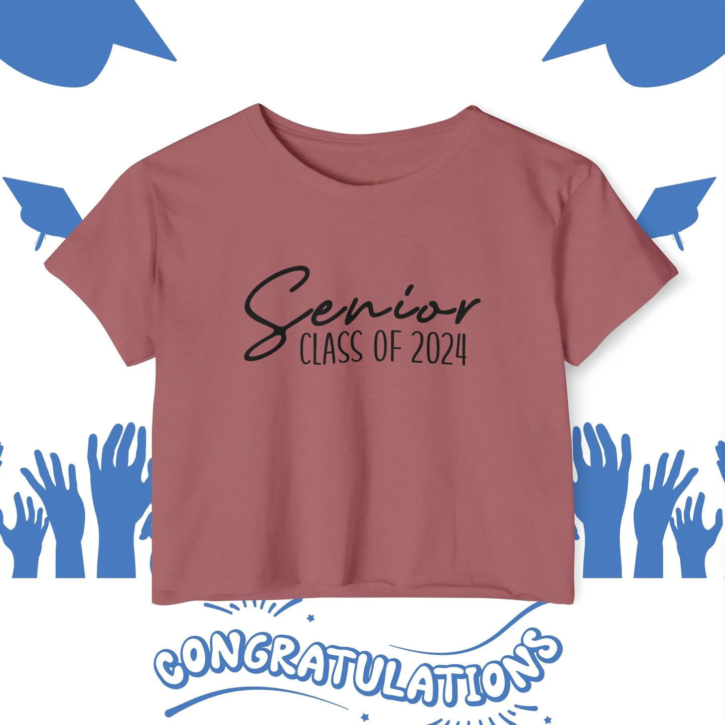 Senior Class of 2024 Crop Top - Senior Year Crop Top - Class of 2024 Crop Top - Graduation Crop Top - Graduation Year Crop Top - Personalize It Toledo