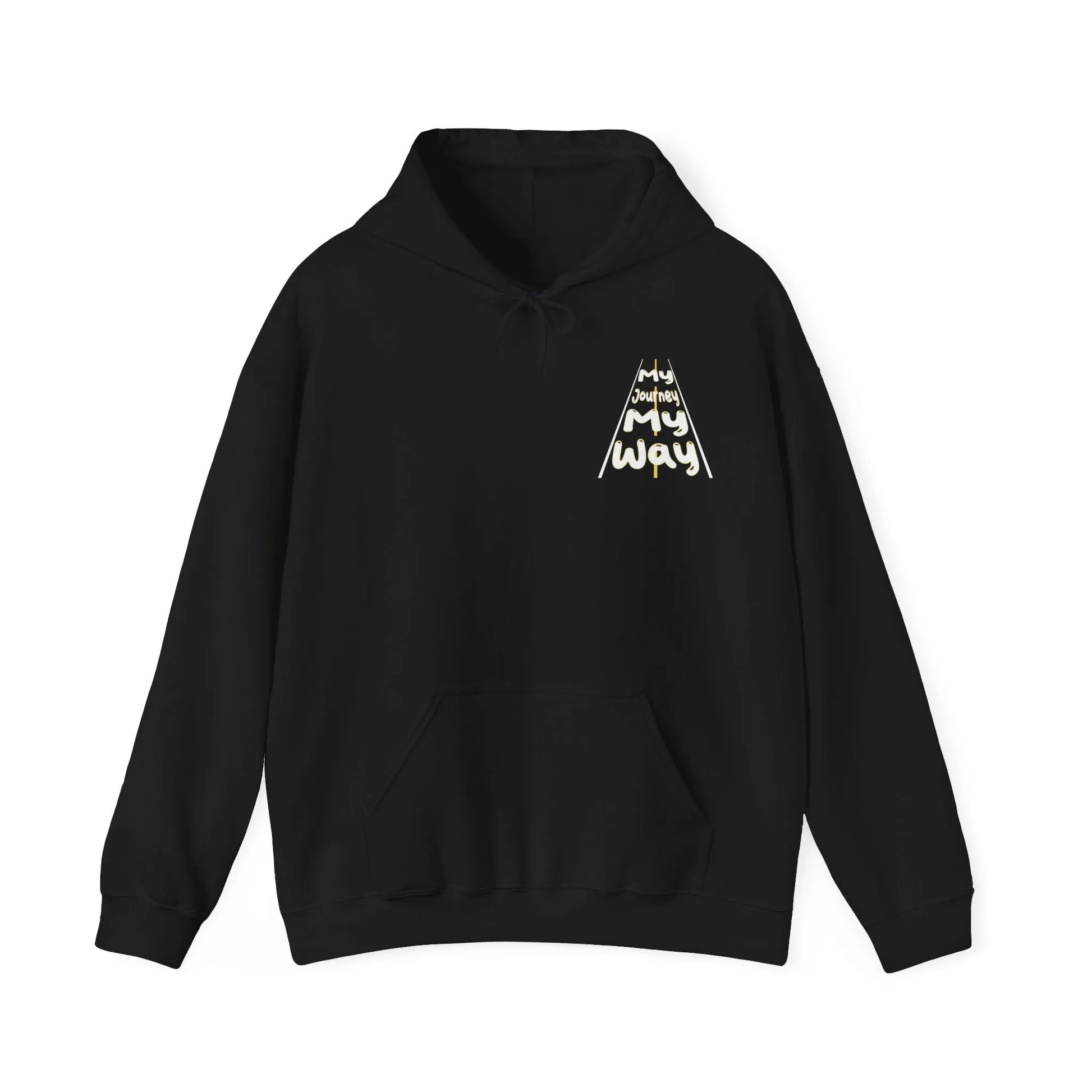 My Journey My Way: Stay In Your Lane Hooded Sweatshirt - Stay In Your Lane Sweatshirt - Trendy  Graphic Hoodie Front View