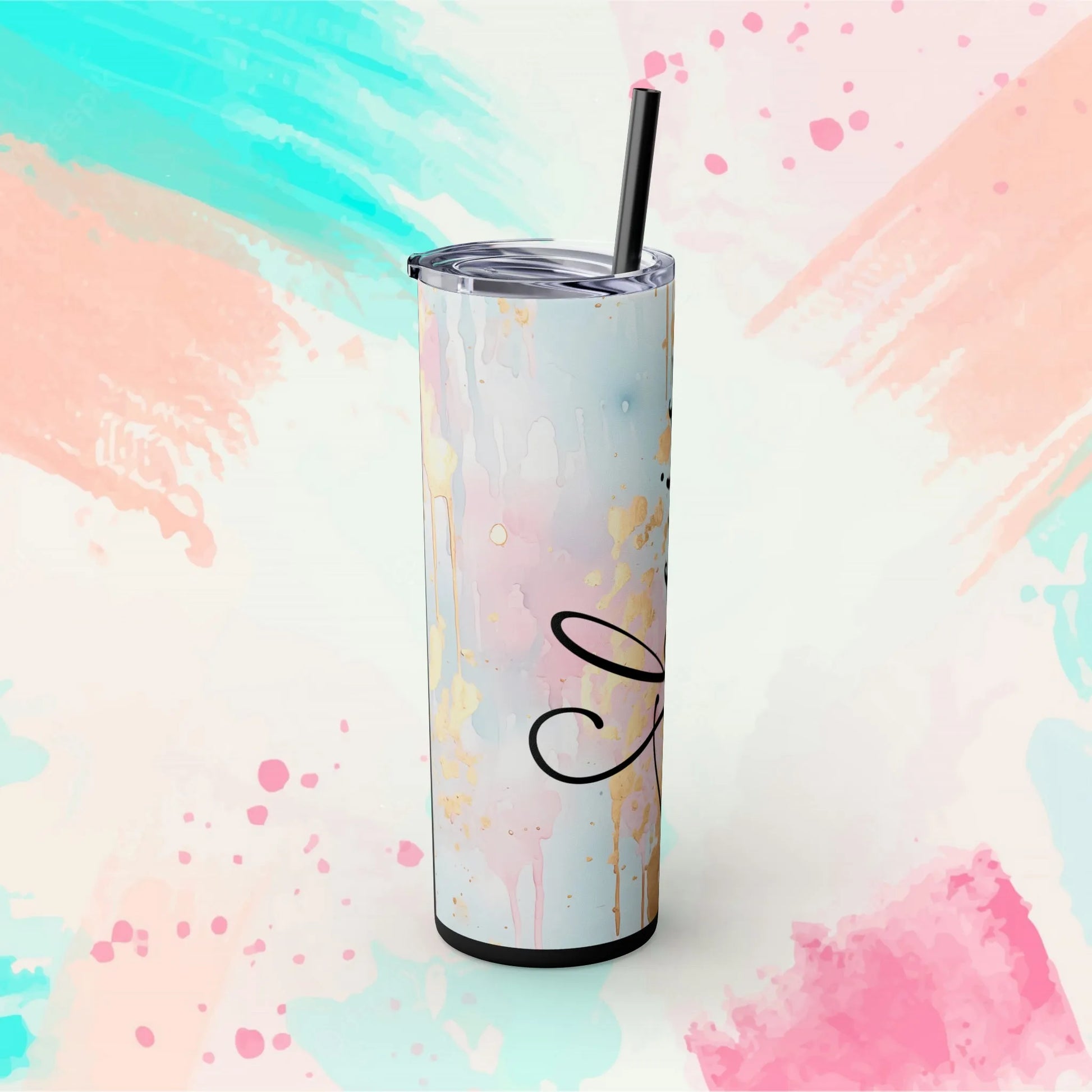 She Is Strong Fierce, Brave, Full Of Fire Skinny Tumbler with Straw, 20oz - Inspirational Tumbler - Motivational Tumbler