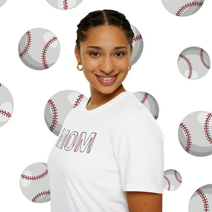 Personalized Baseball Mom Tshirt - Custom Baseball Mom Shirt - Baseball Mom Shirts