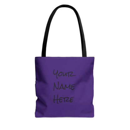 Senior 2024 Tote Bag - Class of 2024 Tote Bag - Senior Cass of 2024 Tote Bag Purple Back