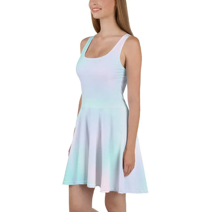 Pastel Sleeveless Skater Dress Side