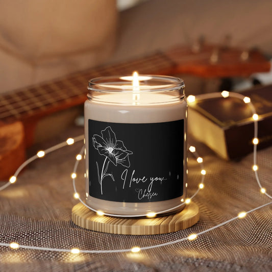Engagement Gifts Soy Candles Personalized "I Love You" Candle, Personalized Name Candles, Gifts For Her, Gifts for Him, Personalized Candles