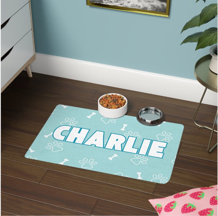 Personalized Pet Food Mat, Dog Supplies, Pet Supplies, Dog Mat, Personalized Pets, Pet Feeding Mat, Pet Accessories, Dog Lovers