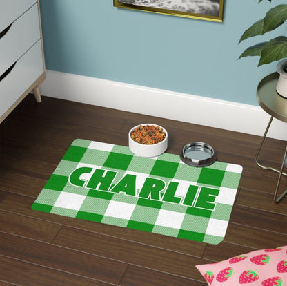 Personalized Pet Food Mat, Dog Supplies, Pet Supplies, Dog Mat, Personalized Pets, Pet Feeding Mat, Pet Accessories, Dog Lovers