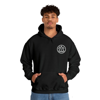 Personalized Normalize Sobriety Sober Dad Hoodie, Personalized Sobriety Gift, Sober Anniversary Present, Alcoholic Anonymous Pullover - Black Folded View