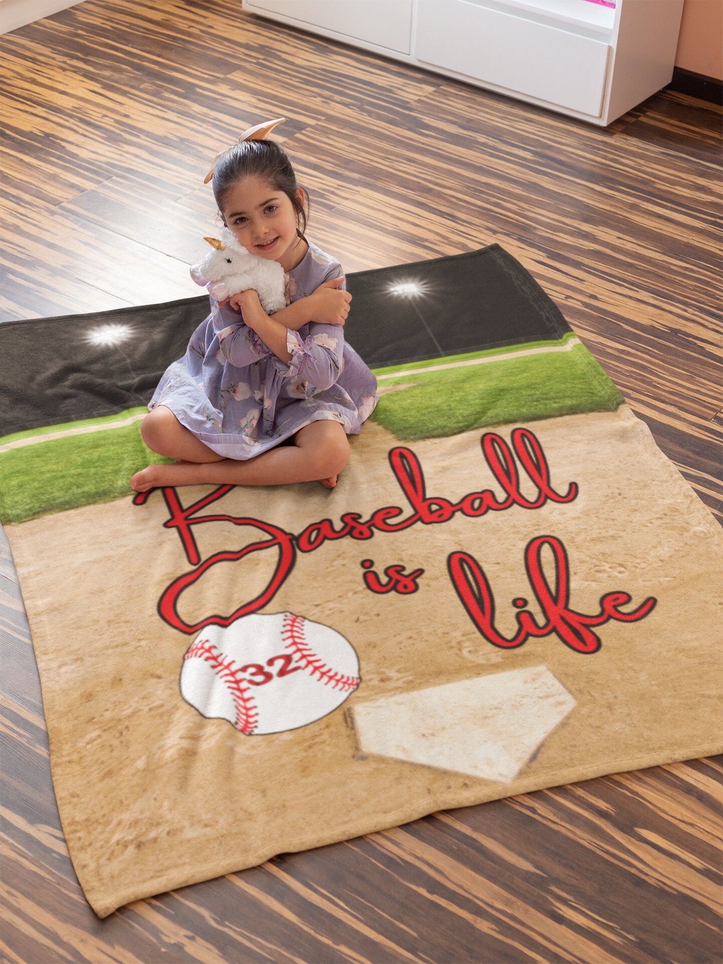 Personalized Blanket for Baseball Moms and Baseball Dads, Custom Baseball Team Gifts, Baseball Is Life Blanket, Custom Gifts For Him and Her