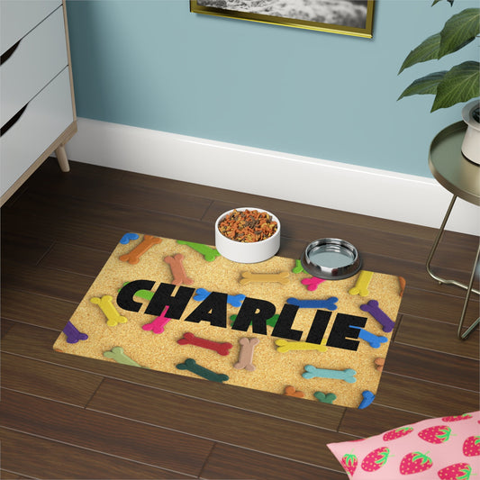Personalized Pet Food Mat, Dog Supplies, Pet Supplies, Dog Mat, Personalized Pets, Pet Feeding Mat, Pet Accessories, Dog Lovers