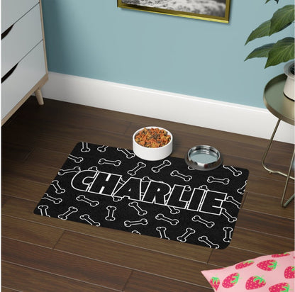 Personalized Pet Food Mat, Dog Supplies, Pet Supplies, Dog Mat, Personalized Pets, Pet Feeding Mat, Pet Accessories, Dog Lovers