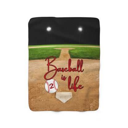 Personalized Blanket for Baseball Moms and Baseball Dads, Custom Baseball Team Gifts, Baseball Is Life Blanket, Custom Gifts For Him and Her