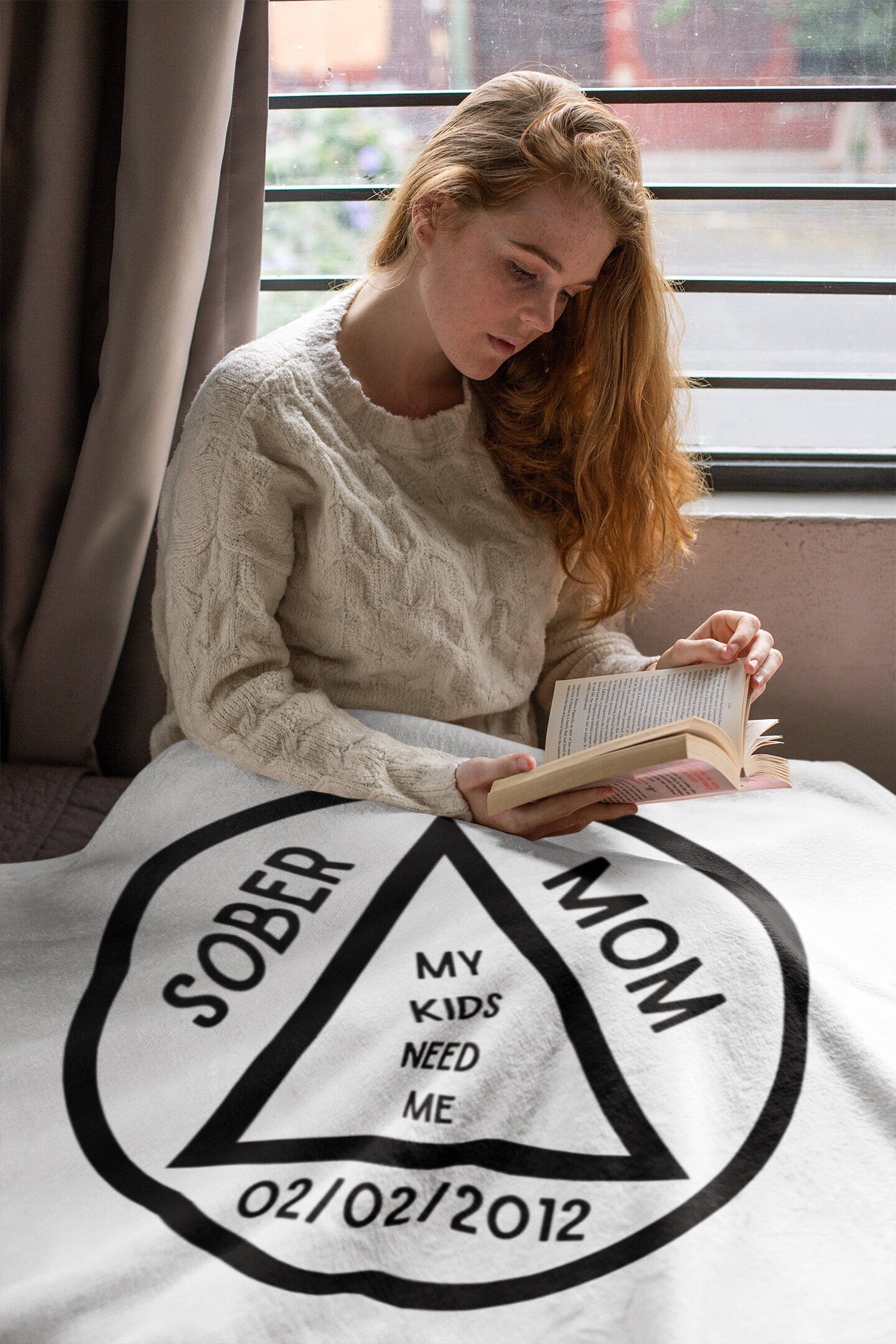 Sobriety Gift Celebrate Mom&#39;s Sobriety Milestone with Personalized Gifts Soberversary Blanket, Sober Anniversary Gifts for Her, Sober Mom