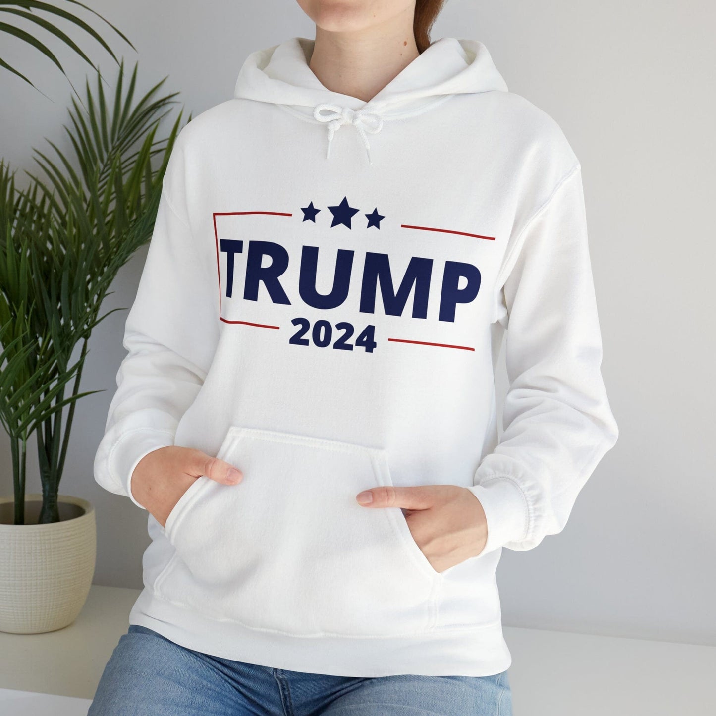 Trump 2024 Hoodie, Hooded Sweatshirt For The 2024 Election, Pullover Sweatshirt for Women, Make America Great Clothes, America First